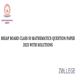 BSEAP 2023 Mathematics Question Paper with Solutions PDF